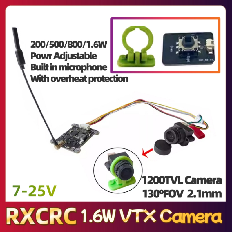 Moduł RXCRC 5.8G 48CH 1.6W VTX – Drone Camera recenzja i cena