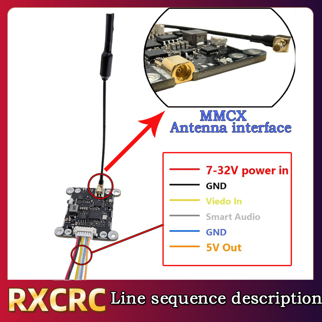 Moduł RXCRC 5.8G 48CH 1.6W VTX – Drone Camera recenzja i cena